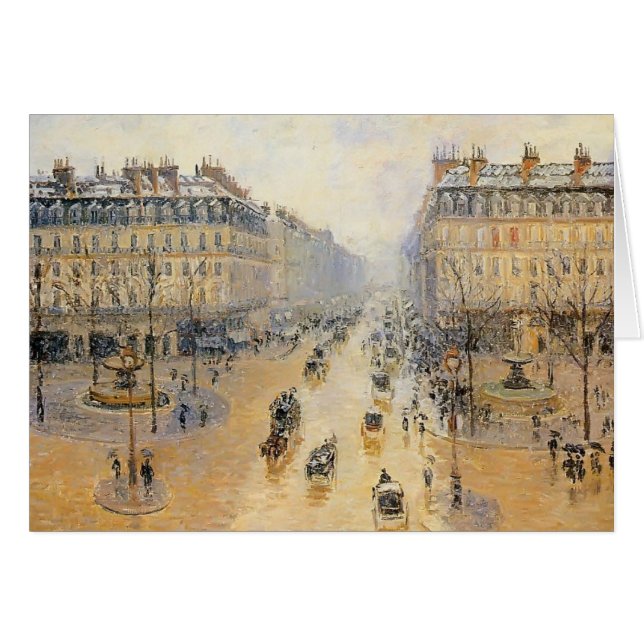Avenida de l'Opera, efecto de Camilo Pissarro- de (Anverso (Horizontal))