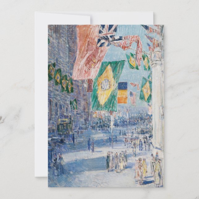 Avenida de los Aliados | Childe Hassam (Anverso)