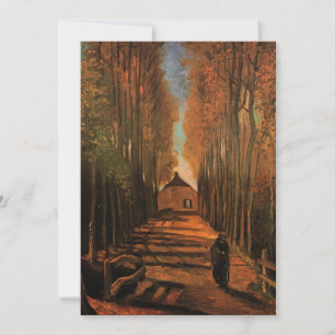 Avenida de Poplars en otoño por Vincent van Gogh