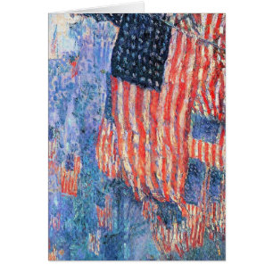 Avenida en lluvia por Frederick Childe Hassam