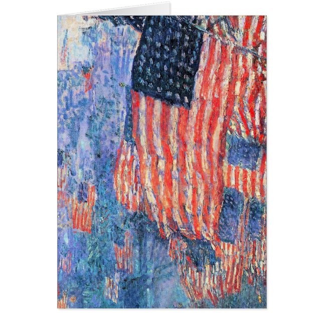 Avenida en lluvia por Frederick Childe Hassam (Frente)