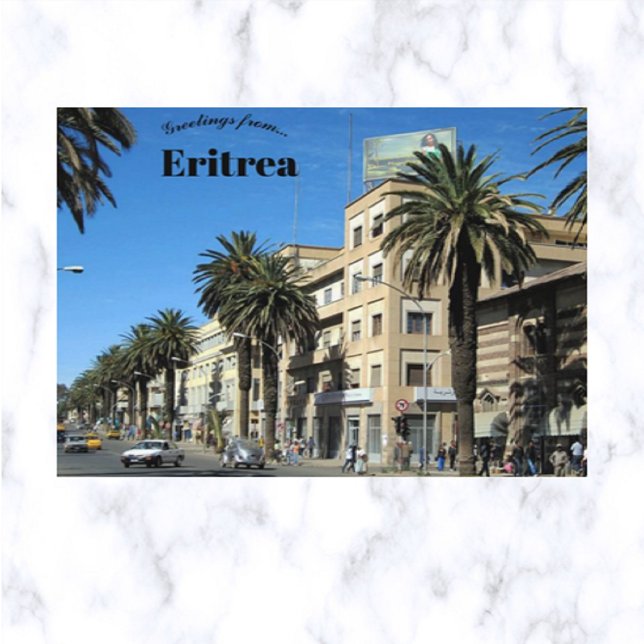 Avenida Harnet Asmara Eritrea Postal (Subido por el creador)