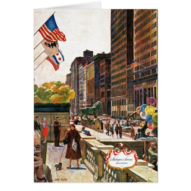 Avenida Michigan, Chicago, por John Falter (Frente)