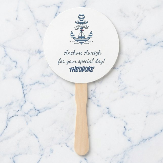 Aventar Anclas Abanico de Fiesta Personalizado (Keep your party guests cool)
