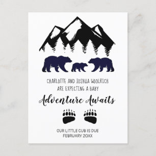 Aventura a Bears Invitación de Embarazo Pos