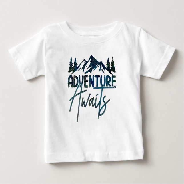 Aventura a la espera, camiseta de Mountain Baby (Anverso)