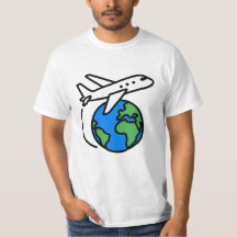 Aventura a la espera de la camiseta de viaje del a