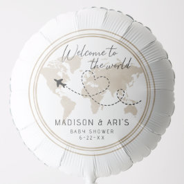 Aventura a la espera del globo Baby Shower