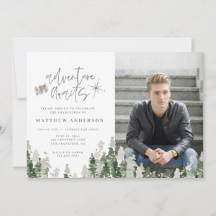 Aventura a la invitación de fotos de la graduación