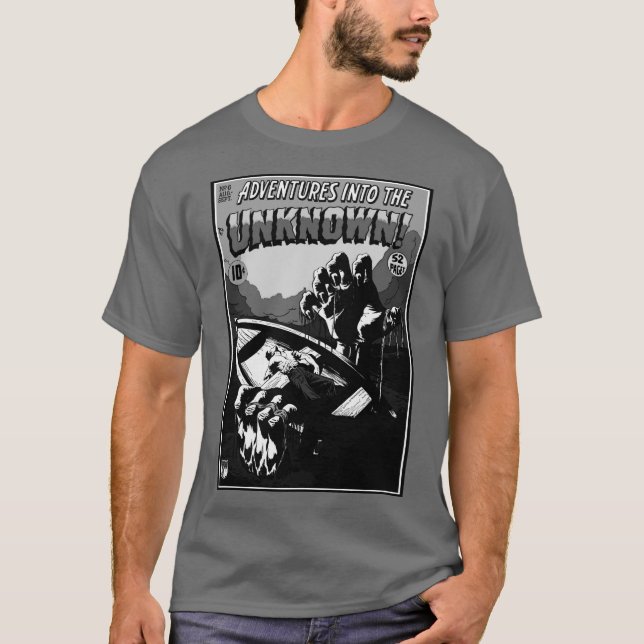 ¡Aventura a los DESCONOCIDOS! Camiseta (Anverso)
