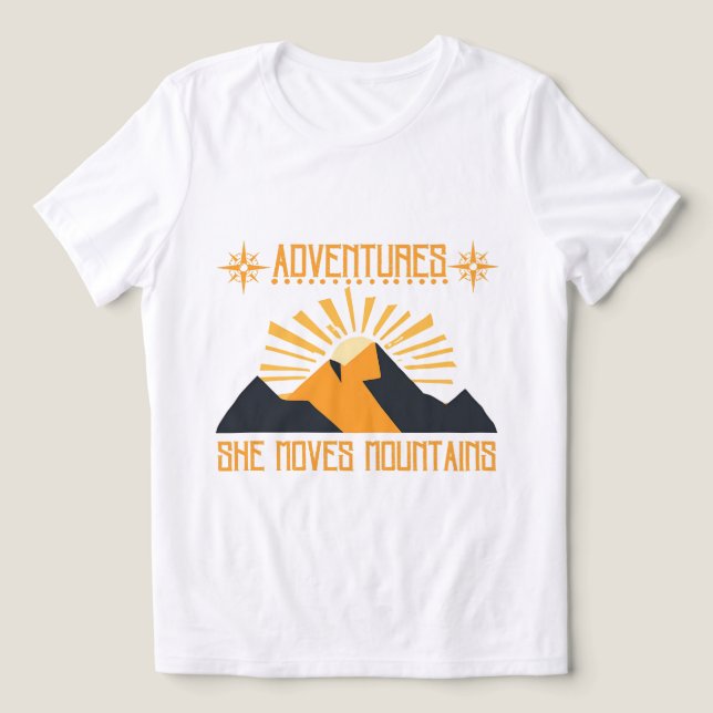 Aventura Camisa de mujer - Se mueve montañas (Diseño delantero )
