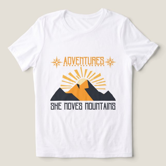 Aventura Camisa de mujer - Se mueve montañas (Diseño delantero )