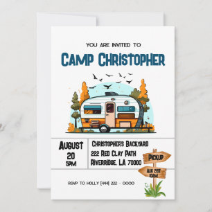 Aventura de acampada de cumpleaños para niños Fies