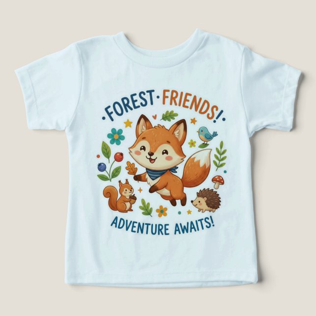 Aventura de amigos del bosque espera (Diseño delantero )