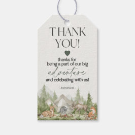 Aventura de animales de Woodland espera etiqueta d