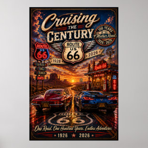 Aventura de Crucero Centenario de la Ruta 66 Arte 