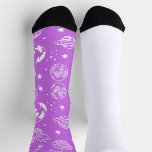Aventura de Galaxy - Calcetines cósmicos con plane