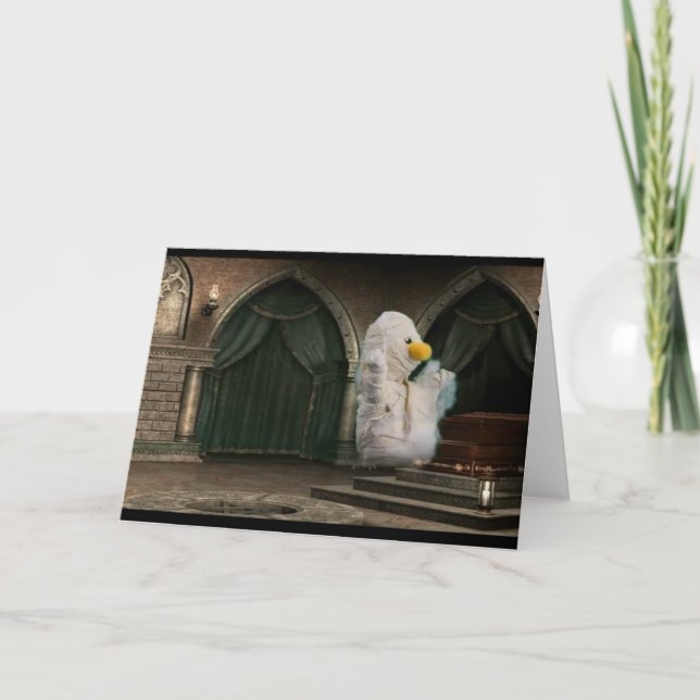 Aventura de Halloween. Tarjeta de felicitación (Anverso)