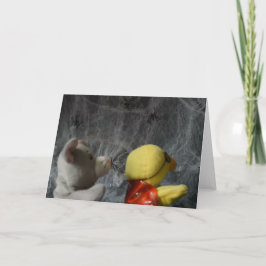 Aventura de Halloween. Tarjeta de felicitación