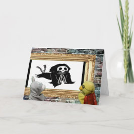 Aventura de Halloween. Tarjeta de felicitación