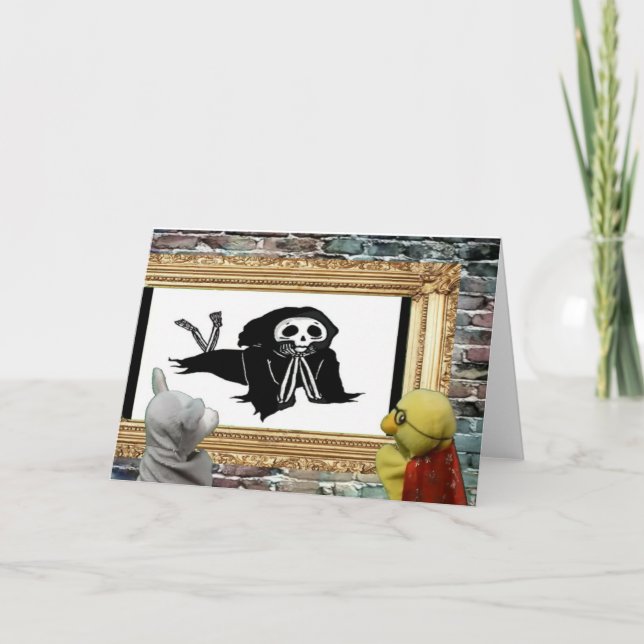 Aventura de Halloween. Tarjeta de felicitación (Anverso)