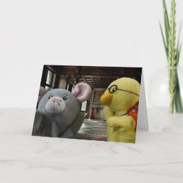 Aventura de Halloween. Tarjeta de felicitación