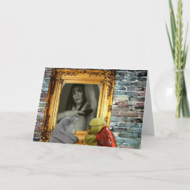 Aventura de Halloween. Tarjeta de felicitación