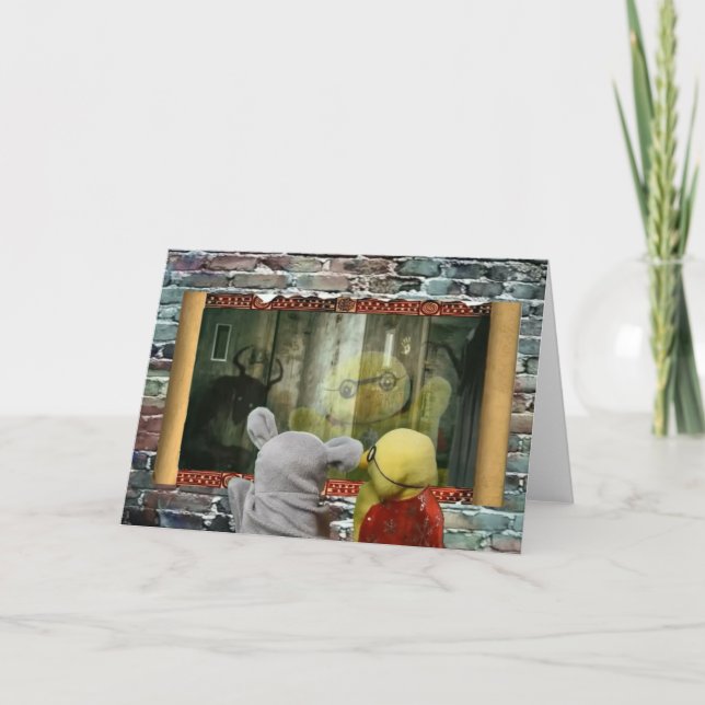 Aventura de Halloween. Tarjeta de felicitación (Anverso)