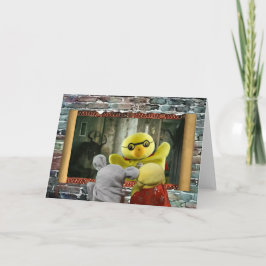 Aventura de Halloween. Tarjeta de felicitación