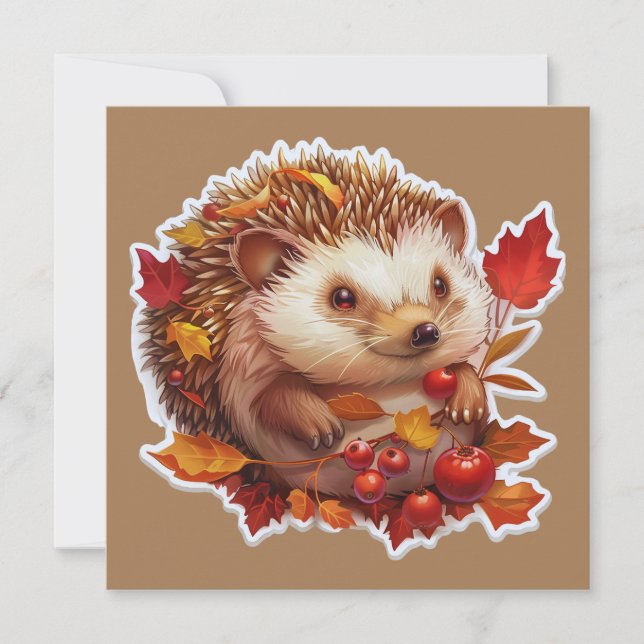 Aventura de Hedgehog de otoño (Anverso)