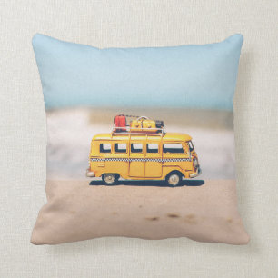 Aventura de la playa del verano - almohada de tiro