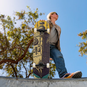 Aventura de Skateboard Steampunk Airship