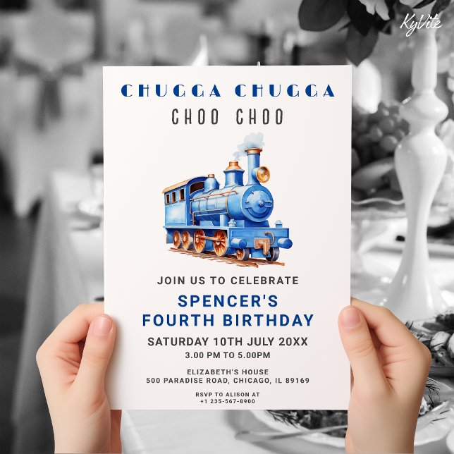 Aventura de tren de invitación de cumpleaños de tr (Subido por el creador)