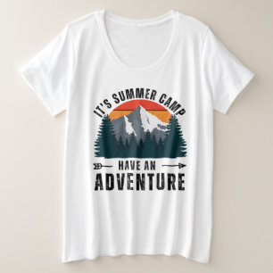 Aventura de verano retro blanca grande