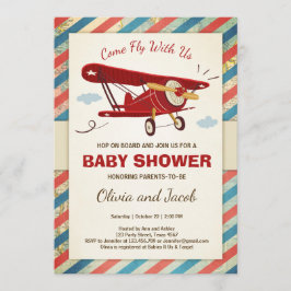 Aventura de viaje de la invitación Baby Shower a a