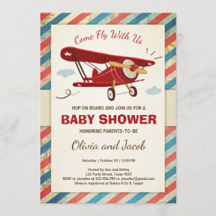 Aventura de viaje de la invitación Baby Shower a a