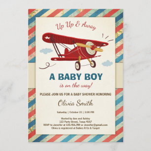 Aventura de viaje de la invitación Baby Shower a a