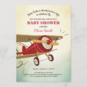 Aventura de viaje de la invitación Baby Shower a a
