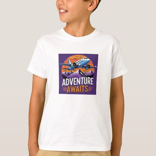Aventura de viaje espera camiseta (Anverso)