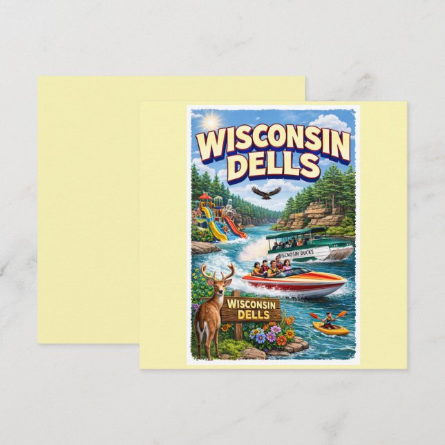 Aventura en Wisconsin Dells – Parques acuáticos y  (Anverso / Reverso)