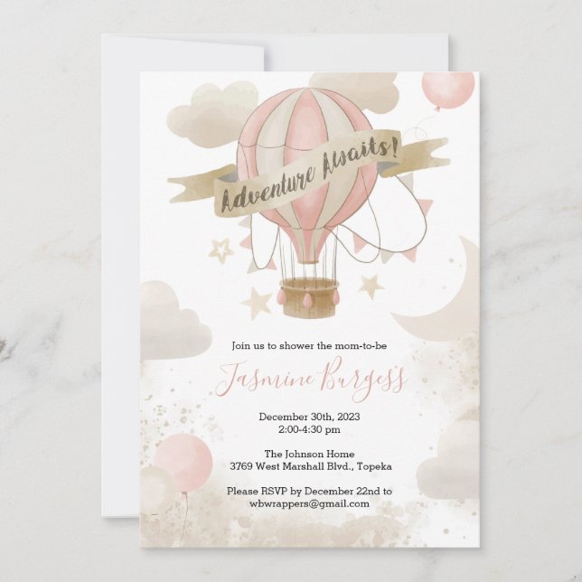 Aventura espera invitación de Baby Shower para CHI (Anverso)