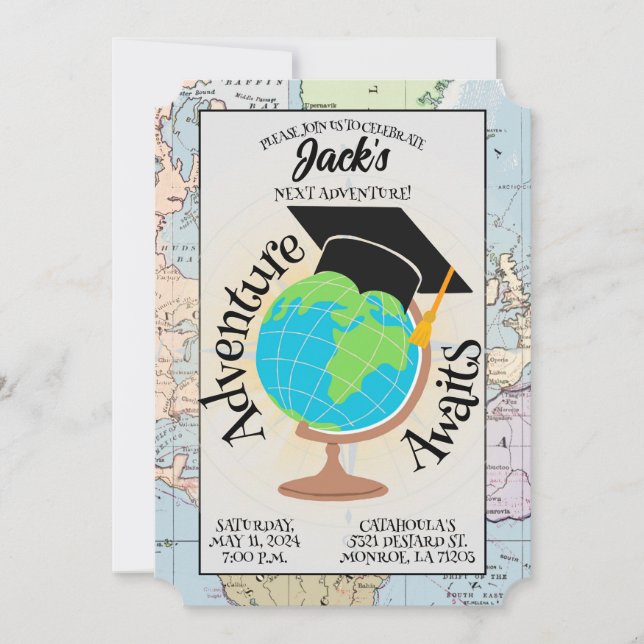 Aventura espera la invitación de la fiesta de grad (Anverso)