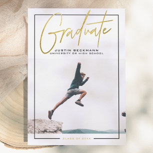 Aventura   Invitación de graduación de fotografía 