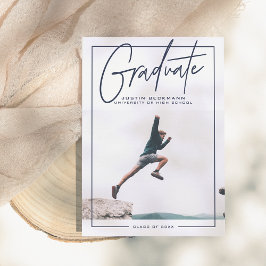 Aventura | Invitación de graduación de fotos de la