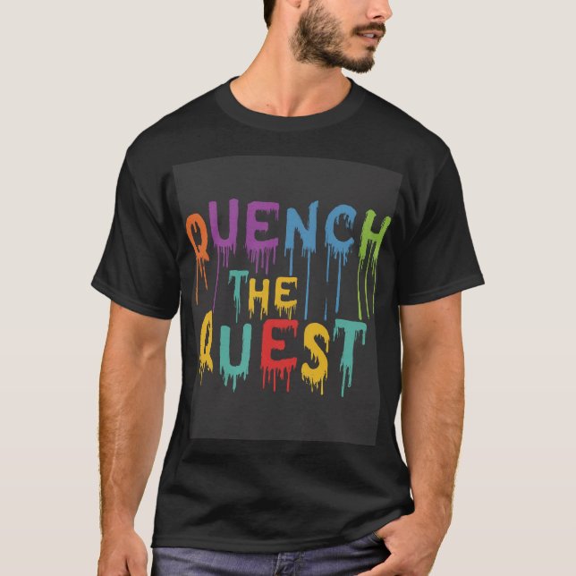 Aventura multicolor: Quench la camiseta de búsqued (Anverso)
