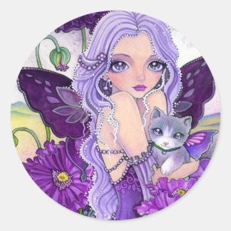 * Aventura nocturna con amapola* Pegatina