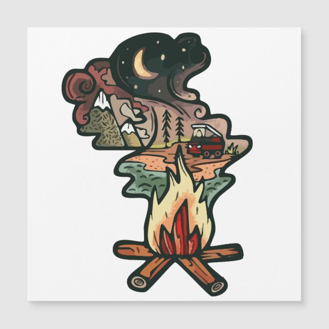 Aventura Nocturna de Fuego de Campamento (Anverso)