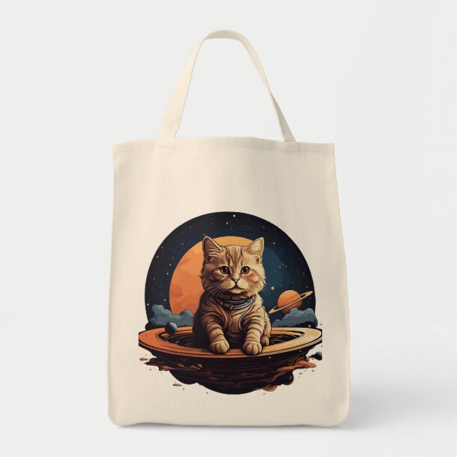 Aventura para gato cósmico: Bolsa de té con temas  (Frente)