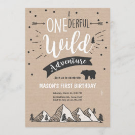Aventura salvaje Primera invitación de cumpleaños 