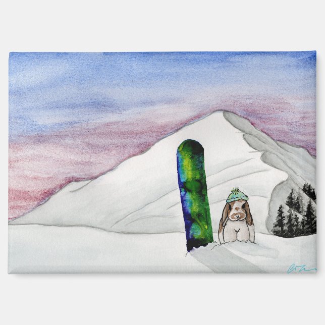 Aventuras de Coconut: Enero imán 3.5"x2.5" (Anverso)